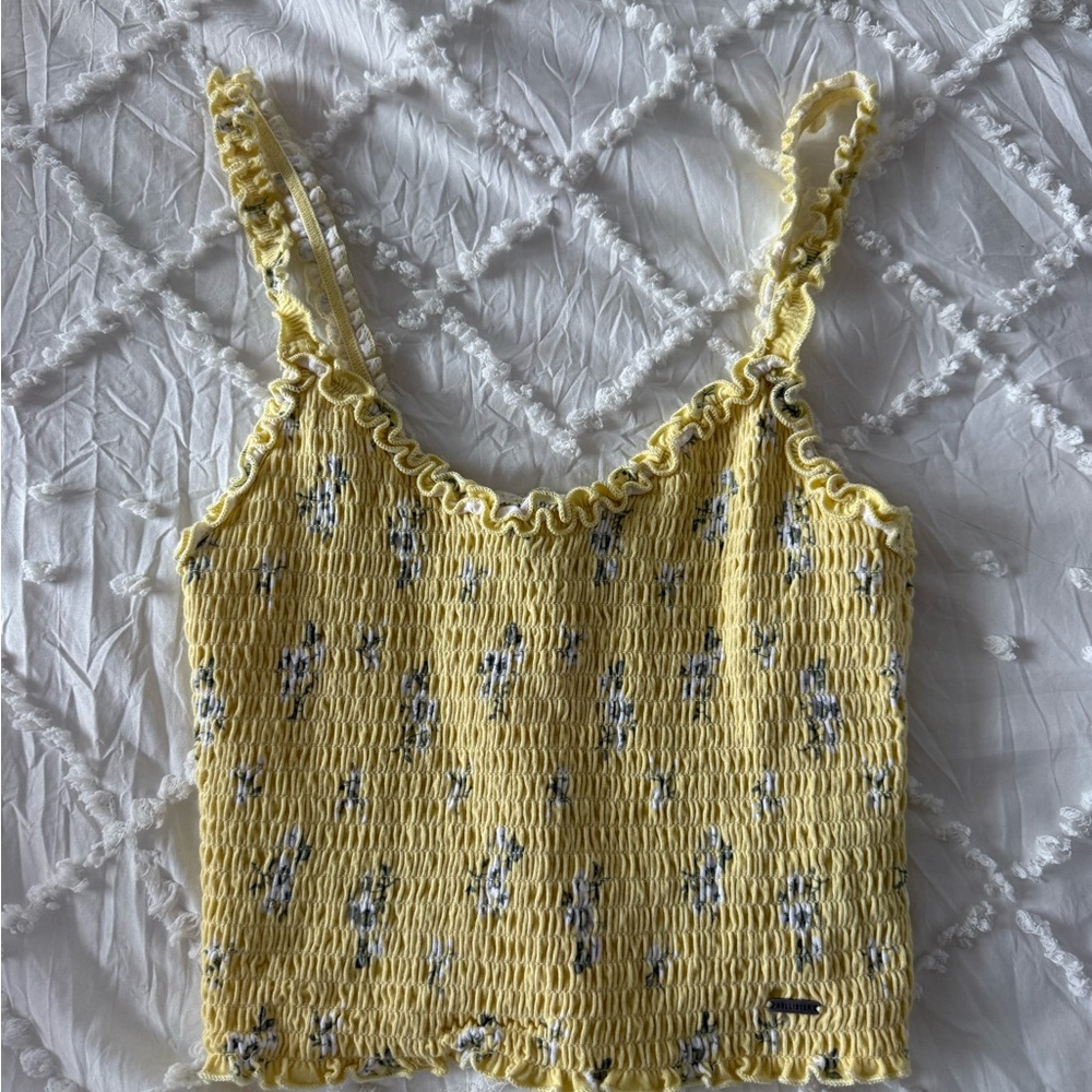 Yellow Smocked Women's Tank